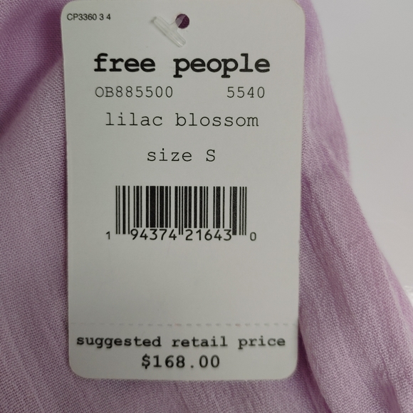 Free People Lilac Blossom Embroidered Dress Size S - Picture 9 of 13